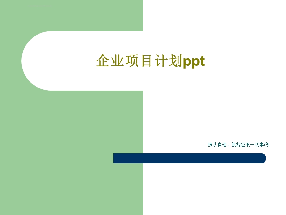 企业项目计划ppt课件.ppt_第1页