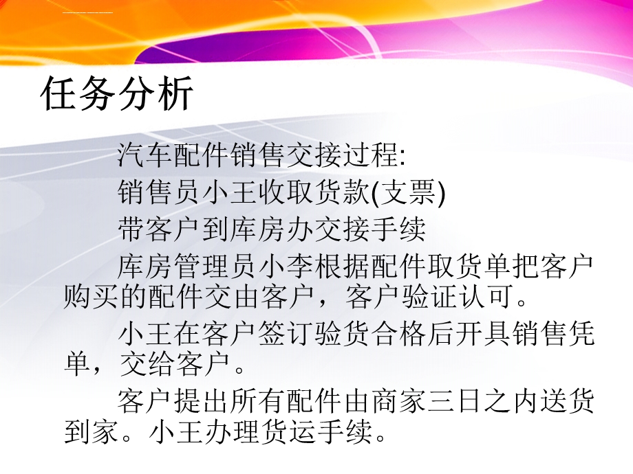 任务4汽车配件交接ppt课件.ppt_第3页