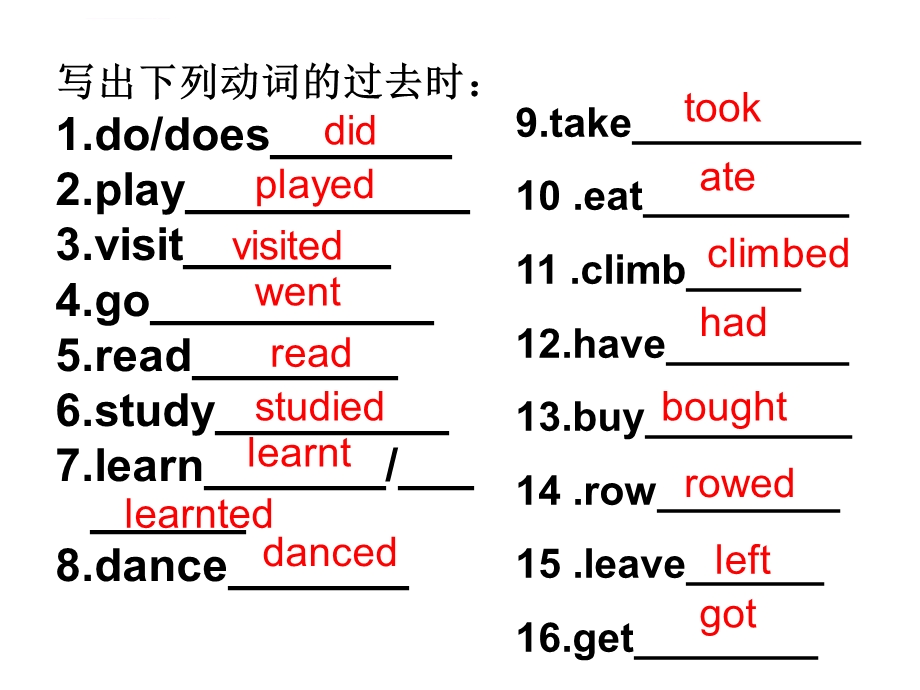 人教版英语六年级英语下册复习课ppt课件.ppt_第2页