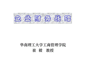 企业财务战略ppt课件.ppt