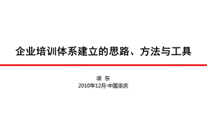 企业培训体系建立的思路、方法与工具ppt课件.pptx