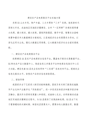 建设农产品电商服务平台实施方案.docx