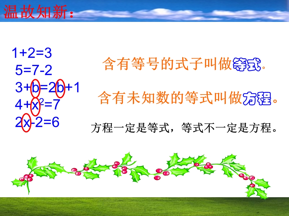 北师大版初一数学上册5.1认识一元一次方程课件.ppt_第2页