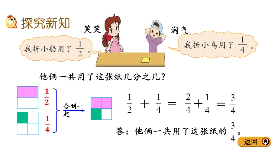 北师大版数学五年级下册第一单元分数加减法课件全套.pptx_第3页