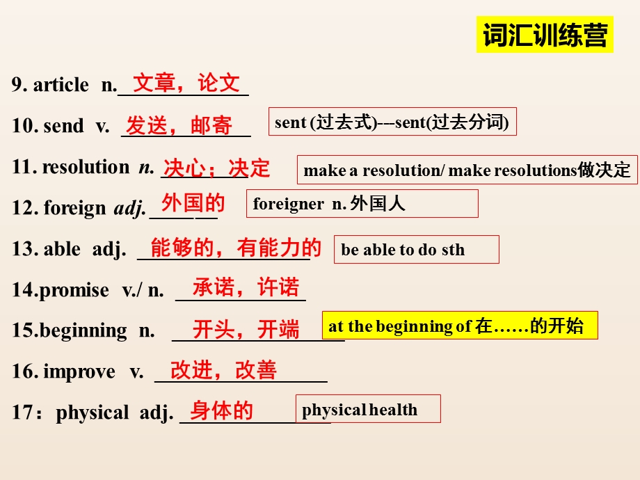 人教版八年级上册英语Unit6单元总复习ppt课件.pptx_第3页