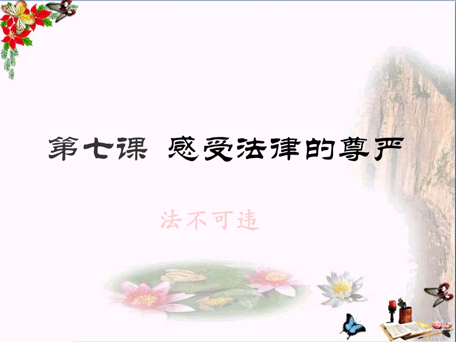 初中政治感受法律的尊严ppt优秀课件.ppt_第1页