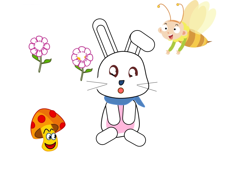 可爱兔子卡通ppt模板课件.ppt_第2页