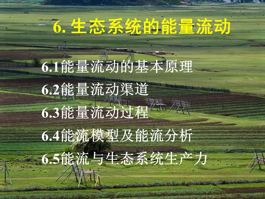 农业生态学第6章 能流ppt课件.ppt_第1页