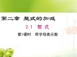 初中数学七年级上册用字母表示数ppt课件.ppt