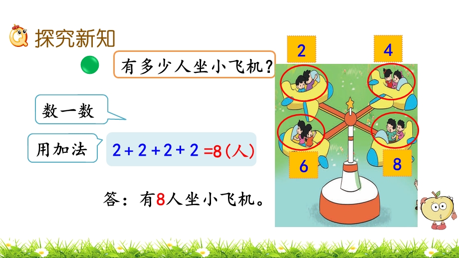 北师大版二年级数学上册第三单元数一数与乘法3.2 儿童乐园ppt课件.pptx_第3页