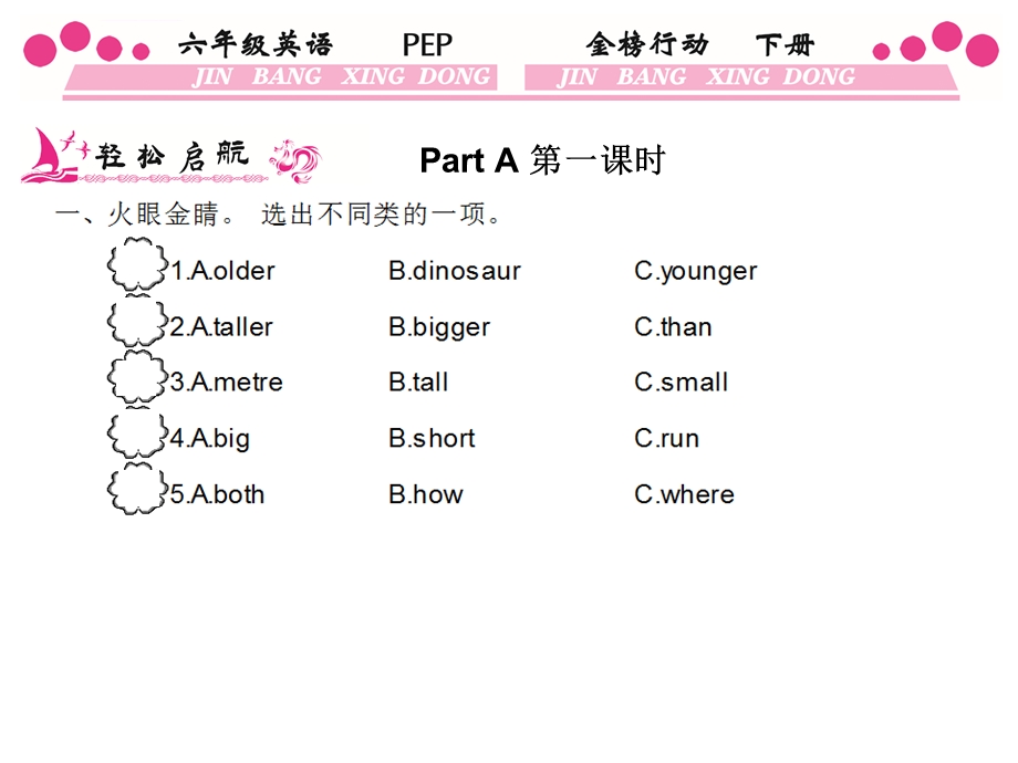 六年级英语下册Unit1练习题ppt课件.ppt_第2页