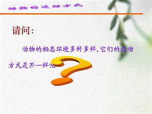 北师大版动物的运动方式ppt课件.ppt