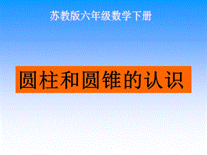 六年级数学下册《圆柱和圆锥的认识》PPT课件.ppt