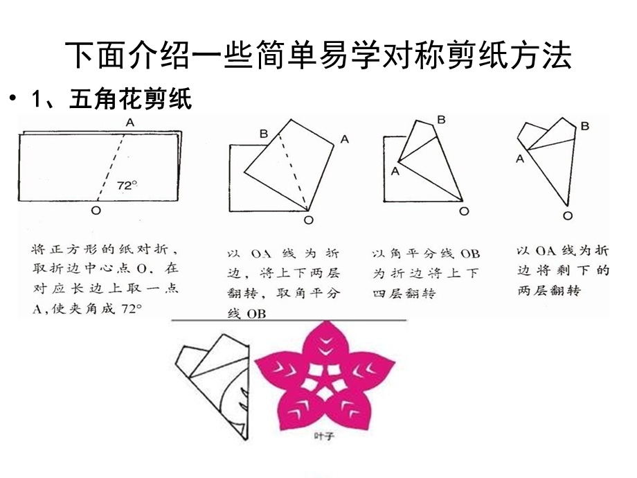 剪纸技法(五角、六角、团花)ppt课件.pptx_第1页