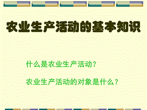 农业区位因素与农业地域类型（上课）ppt课件.ppt