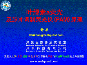 南京讲座PAM荧光仪原理ppt课件.ppt