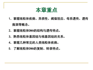 医学遗传学南方医科大学线粒体遗传病ppt课件.pptx