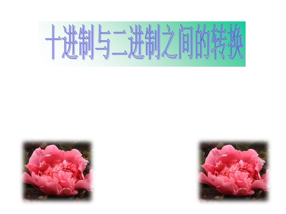 十进制与二进制之间的转换ppt课件.ppt_第1页