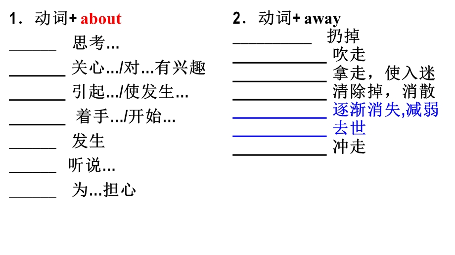 动词+小品词默写 18组+答案ppt课件.ppt_第2页