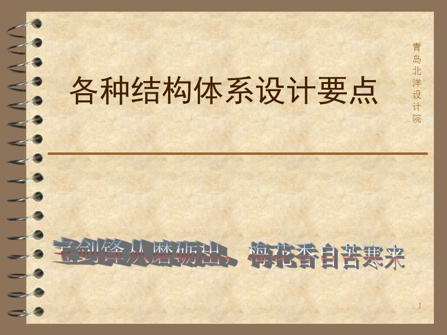 各种结构体系的设计要点(混凝土部分)ppt课件.ppt_第1页