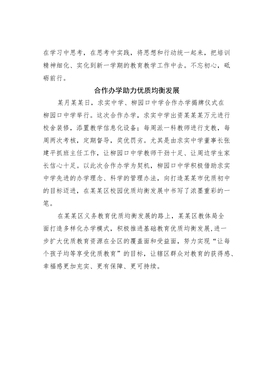 某某区义务教育优质均衡发展工作纪实.docx_第3页