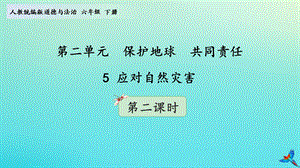 六年级道德与法治下册应对自然灾害(第2课时)部编版ppt课件.ppt