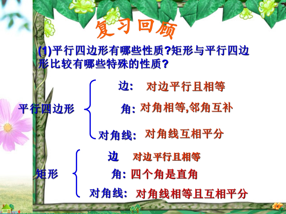 华东师大版八年级数学下期19.3.1正方形的性质ppt课件.ppt_第2页