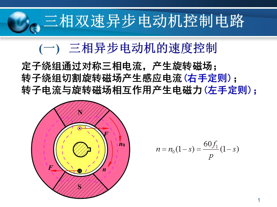 双速电动机手动控制电路(课用)ppt课件.ppt_第1页