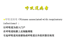 呼吸道病毒医学课件.pptx