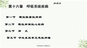 呼吸系统疾病(中西医结合版)课件.ppt