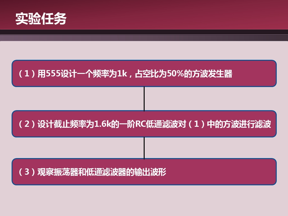 实验6——方波振荡器和低通滤波器ppt课件.ppt_第3页