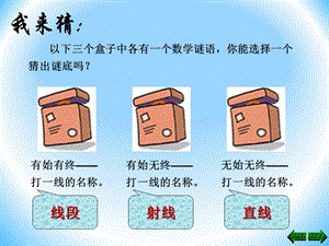 四年级数学上册《线段、直线和射线》优秀课件.pptx