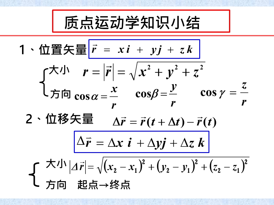 大学物理知识点(力学)ppt课件.pptx_第1页