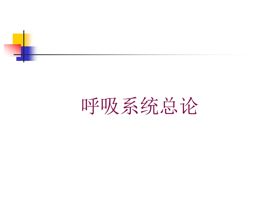 呼吸系统总论培训课件.ppt_第1页