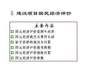 国民经济评价及社会评价课件.pptx