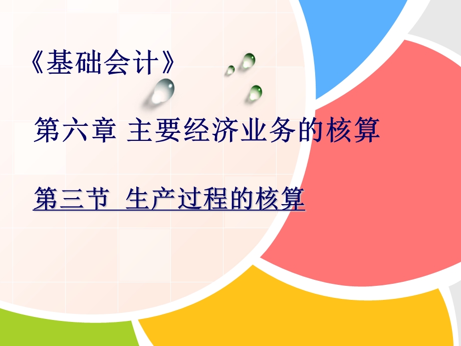 基础会计(生产过程的核算)ppt课件.ppt_第1页