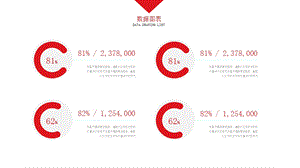 图表对比图并列图柱形图环形图大气红色商务图表合集课件.pptx