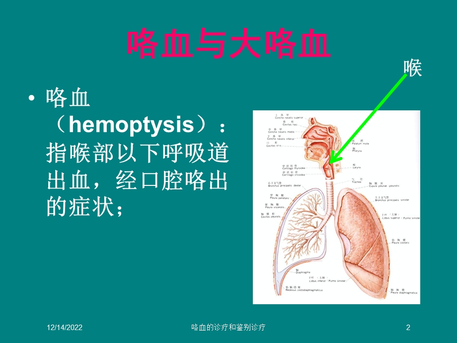 咯血的诊疗和鉴别诊疗培训课件.ppt_第2页