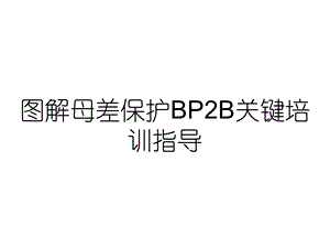 图解母差保护BP2B关键培训指导课件.ppt