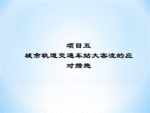 城市轨道交通车站大客流应对措施ppt课件.ppt