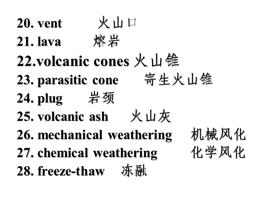 地理科学专业英语单词复习ppt课件.ppt_第3页