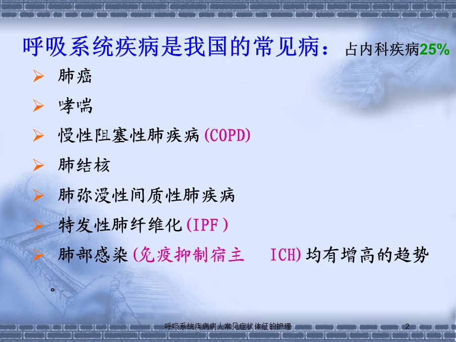 呼吸系统疾病病人常见症状体征的护理培训课件.ppt_第2页