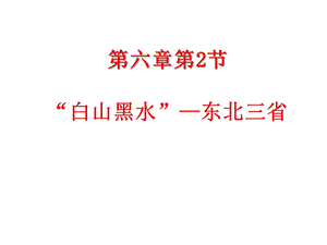 地理八年级下册《第六章第二节白山黑水——东北三省》省优质课一等奖课件.ppt