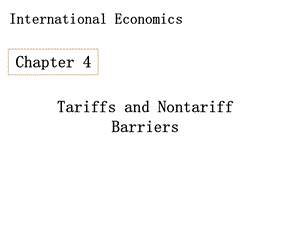 国际经济学(双语)第4章课件.ppt
