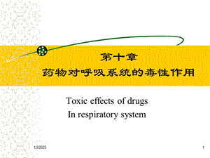 呼吸毒理课件.ppt