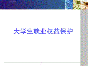 大学生就业权益保护ppt课件.ppt