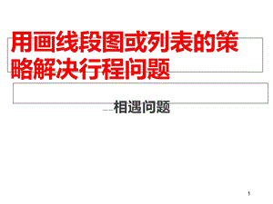 四年级下册数学课件68《相遇问题》苏教版(2020秋)(共29张).ppt