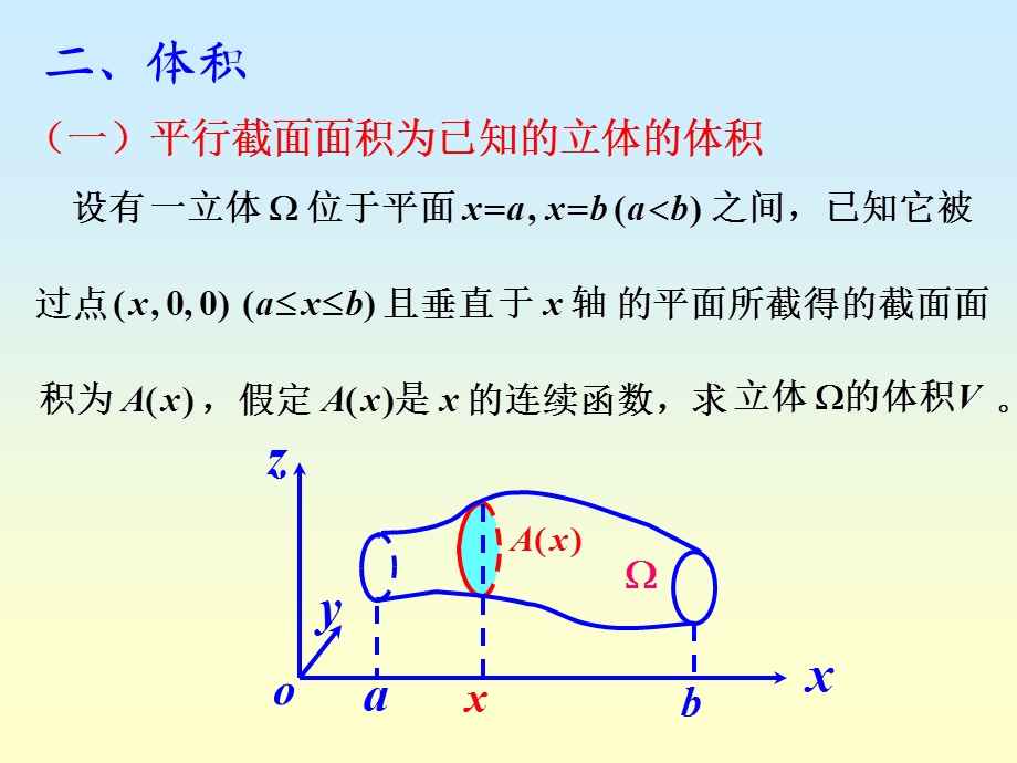 定积分的应用（体积物理应用）ppt课件.ppt_第1页