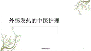 外感发热的中医护理课件.ppt