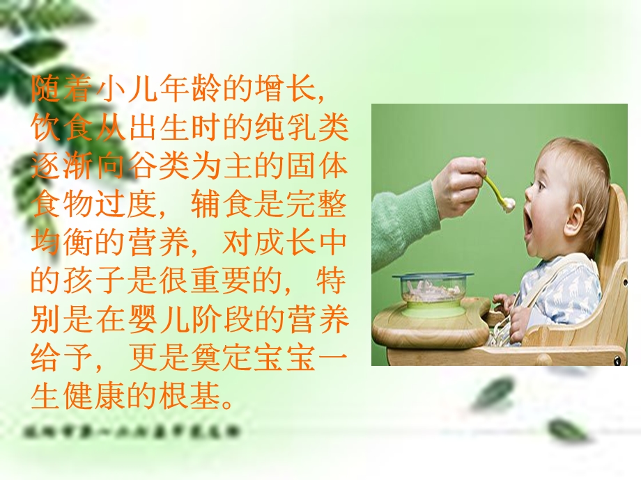 婴儿的辅食添加ppt课件.ppt_第2页